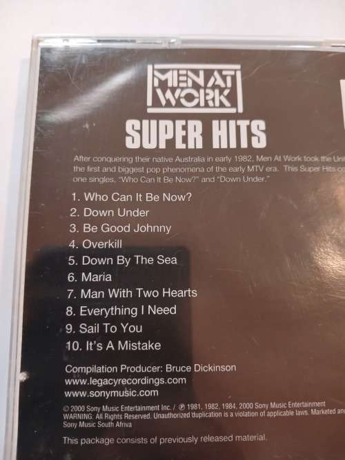 Men At Work, Super Hits CD