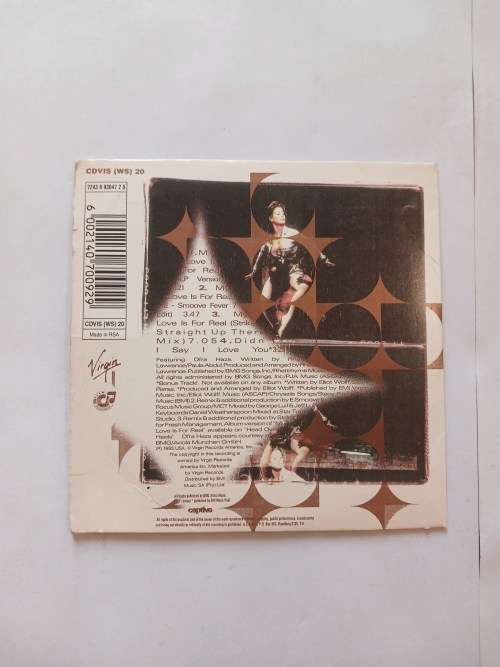 Paula Abdul, My Love is for Real CD Single