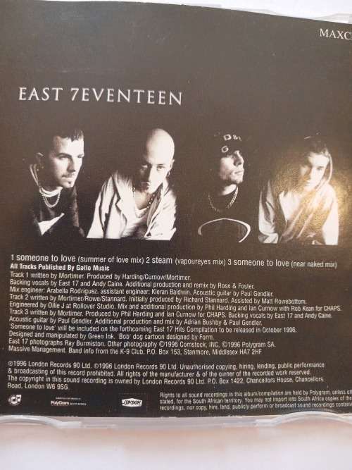 East 7eventeen, Someone to Love CD single
