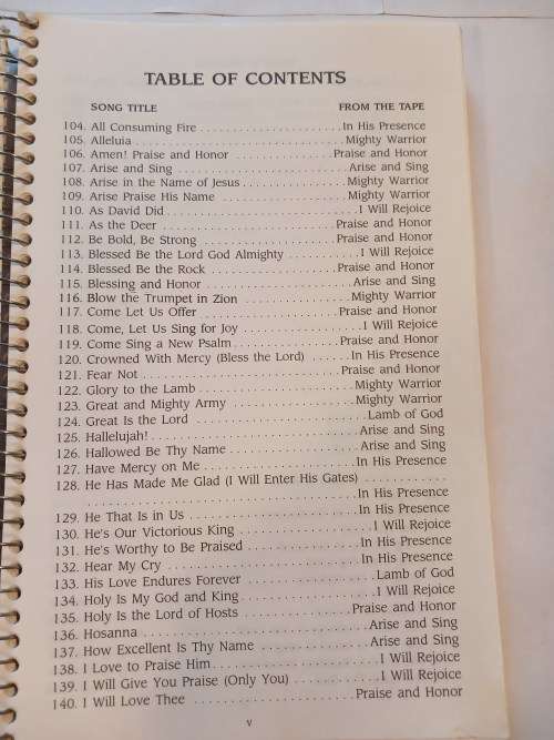 Praise Worship, Songbook 2