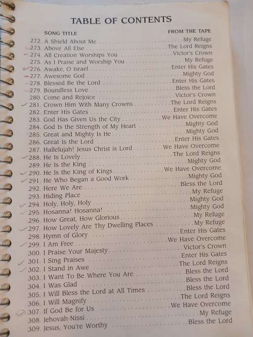 Praise Worship, Songbook 4
