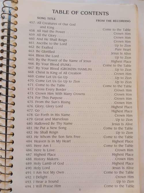 Praise Worship, Songbook 6