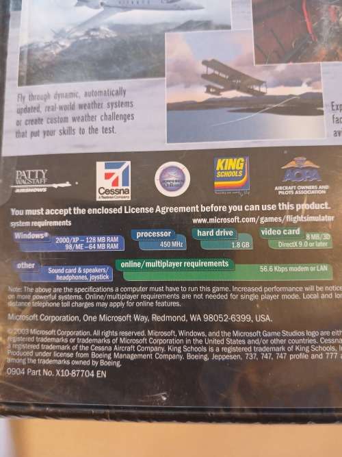 Microsoft Flight Simulator 2004, A Century of Flight PC CD