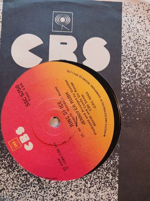Jennifer Rush, Ring of Ice/Never gonna turn back again, 7 single, VG+