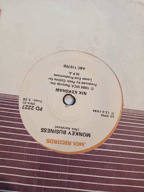 Nick Kershaw, Wouldn`t It Be Good/Monkey Business, 7 single, VG+