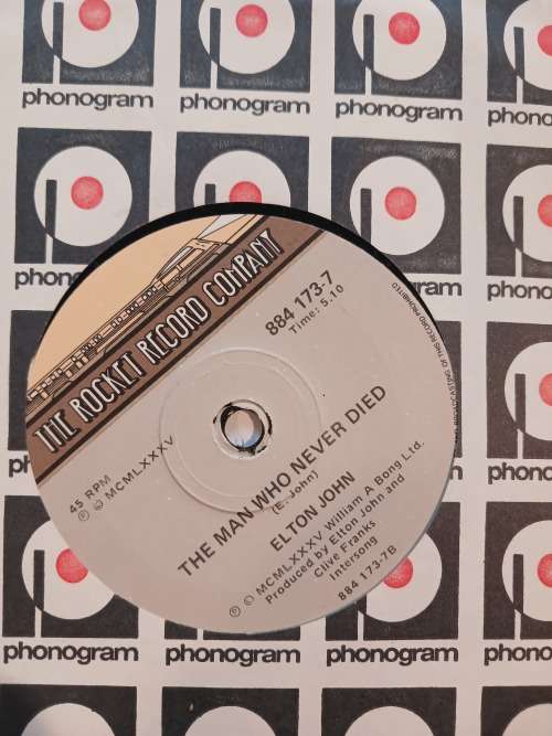Elton John, Nikita/The Man Who Never Died, 7 single, VG+