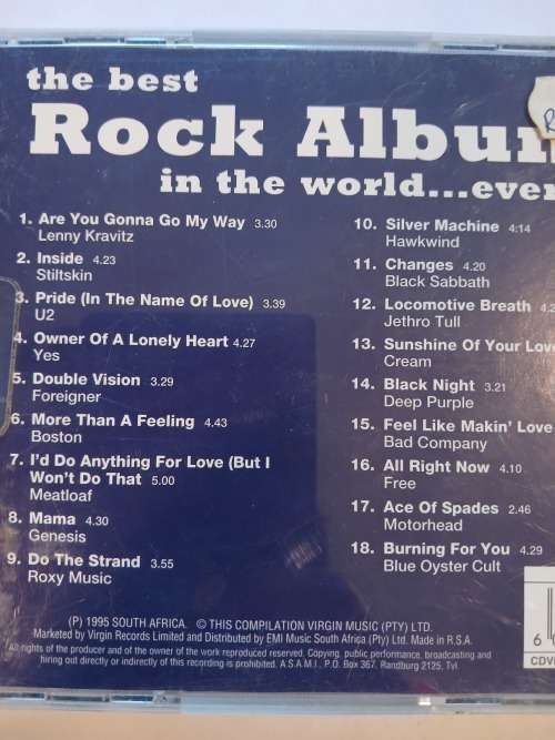 The Best Rock Album in the World...ever, CD