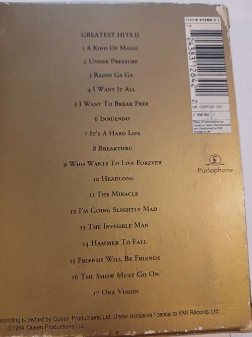 Queen, Greatest Hits I & II, 2 x CD, Holland