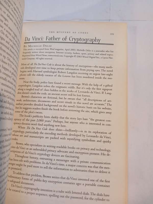 Secrets of the Code edited by Dan Burstein