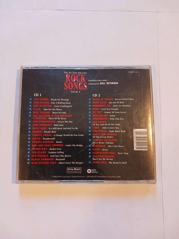 The All Time Greatest Rock Songs, Volume 1, 2 x CD