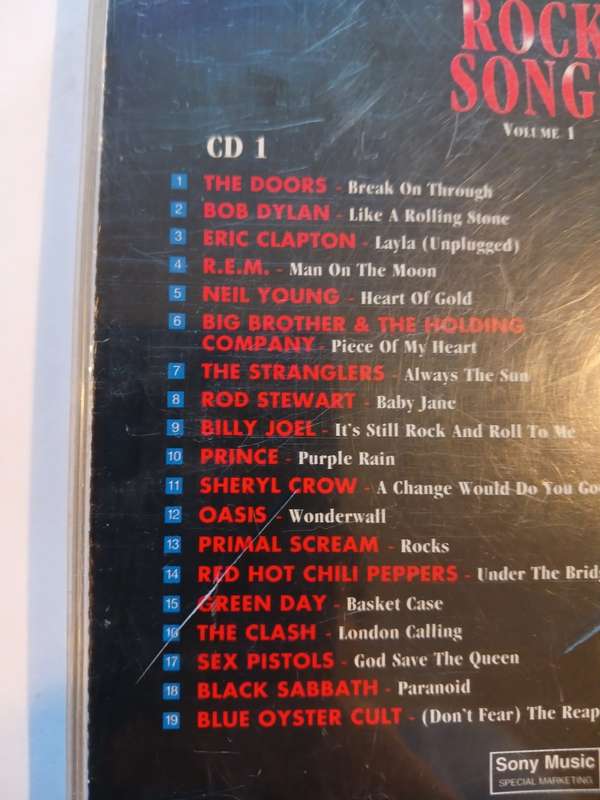The All Time Greatest Rock Songs, Volume 1, 2 x CD