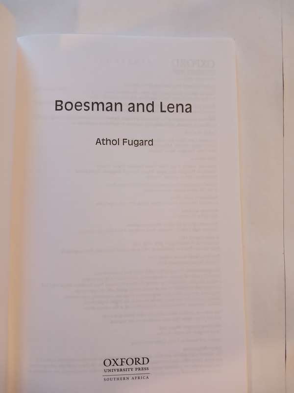 Boesman and Lena by Athol Fugard