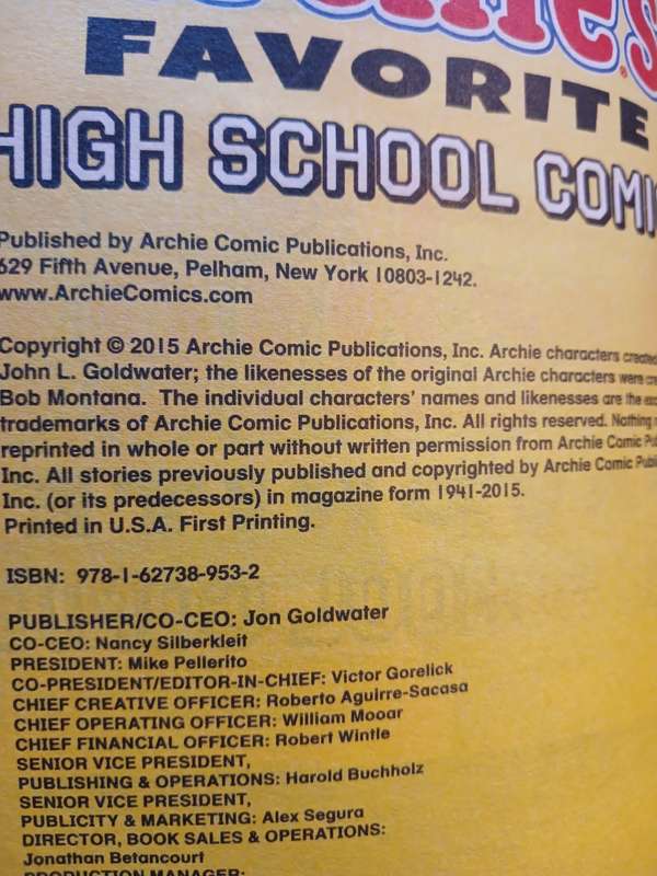 Archie`s Favorite High School Comics