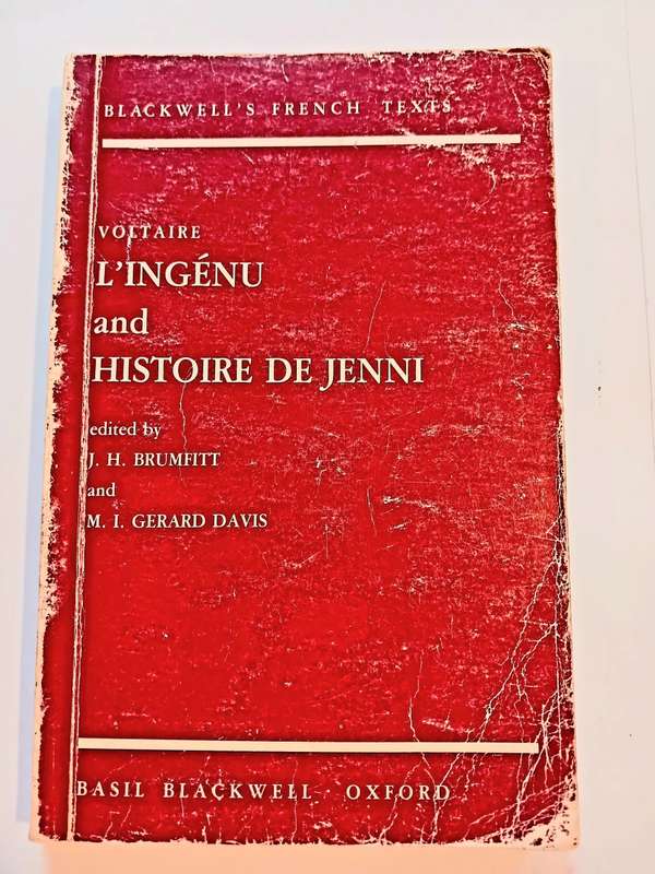 Voltaire L`ingenu and Histoire De Jenni by Voltaire