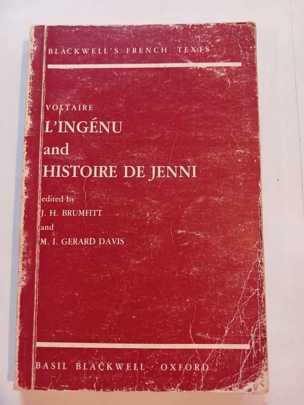 Voltaire L`ingenu and Histoire De Jenni by Voltaire