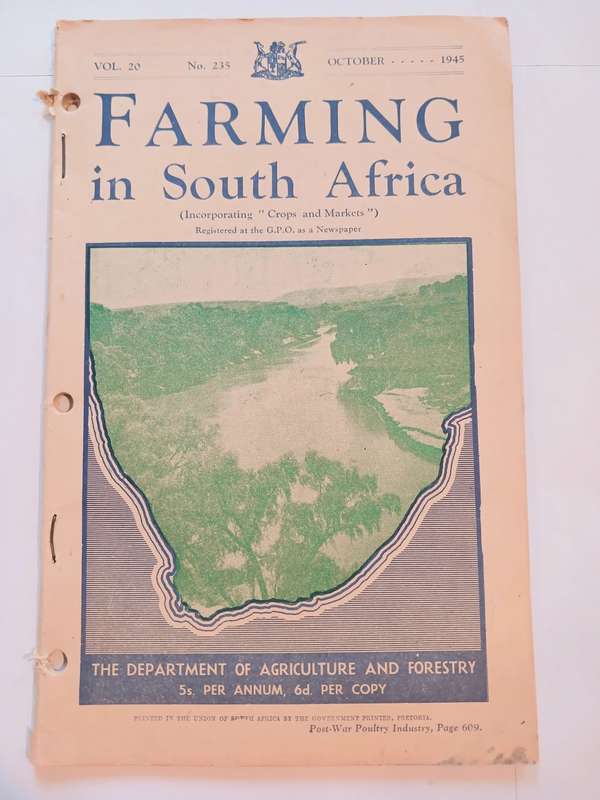 Farming in South Africa, Vol. 20 No. 235, October 1945