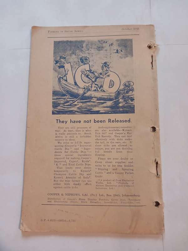 Farming in South Africa, Vol. 20 No. 235, October 1945