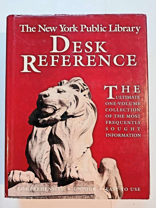 The New York Public Library Desk Reference, 1989, Hardcover