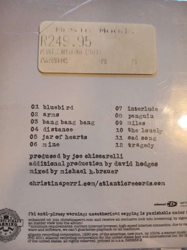 Christina Perry, Love Strong CD, US, Enhanced