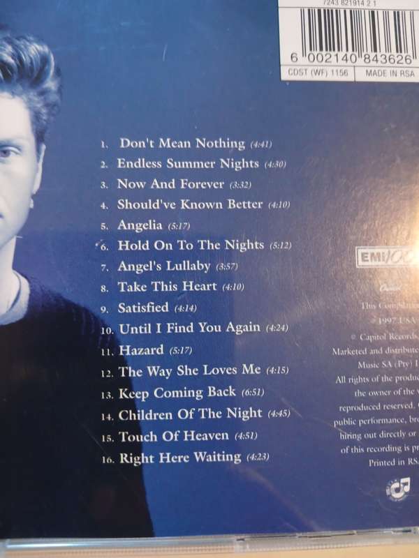 Richard Marx, Greatest Hits CD