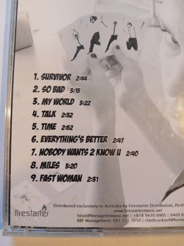 Boom! Bap! Pow!, Boom! Bap! Pow! CD, Australia