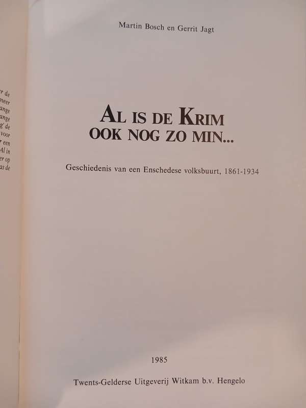 Al is die Krim Ook Nog Zo Min by Martin Bosch en Gerrit Jagt