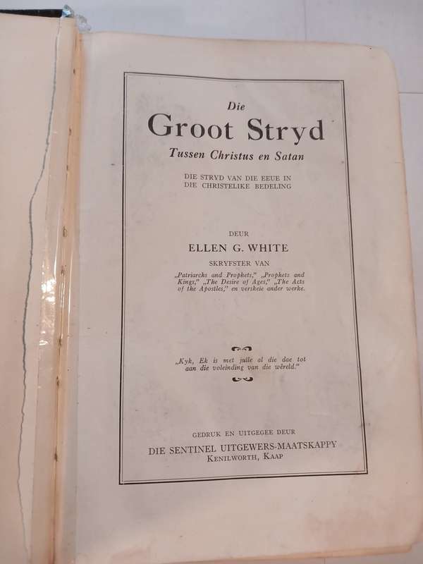 Die Groot Stryd deur Ellen G. White