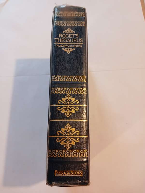 Roget`s Thesaurus, The Everyman Edition, 1986, Leatherbound, Gilded Edging