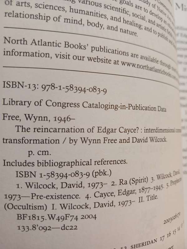The Reincarnation of Edgar Cayce by Wynn Free with David Wilcock