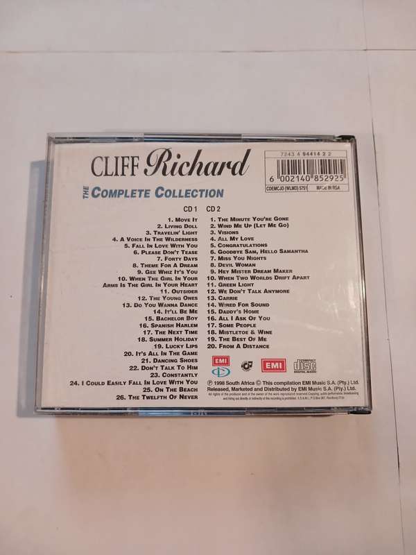 Cliff Richard, The Complete Collection, 2 x CD