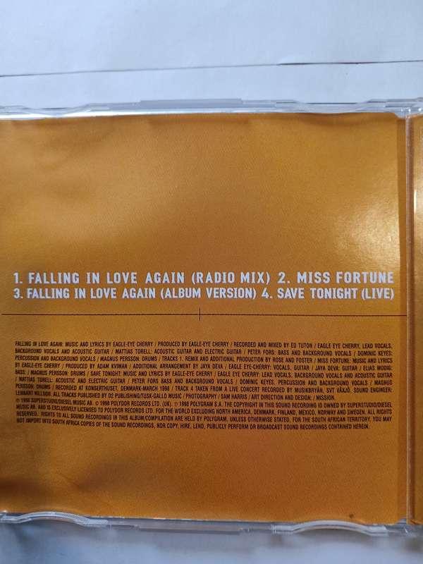 Eagle-Eye Cherry, Falling in Love Again CD single
