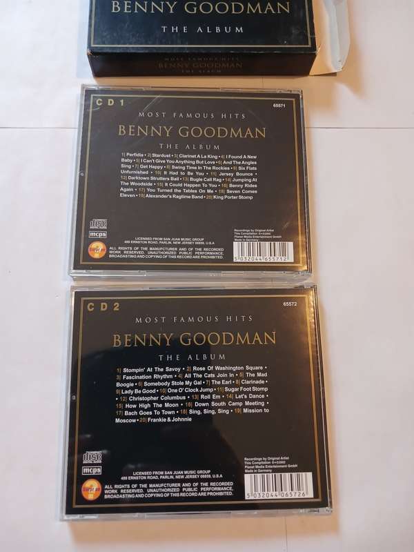 Benny Goodman, Most Famous Hits, The Album, 2 x CD Boxset