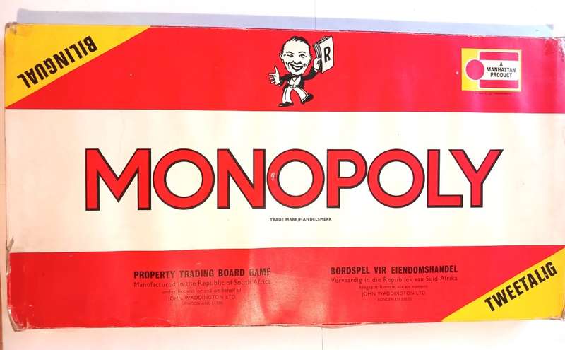 Vintage Monoploy Board Game, Bilingual