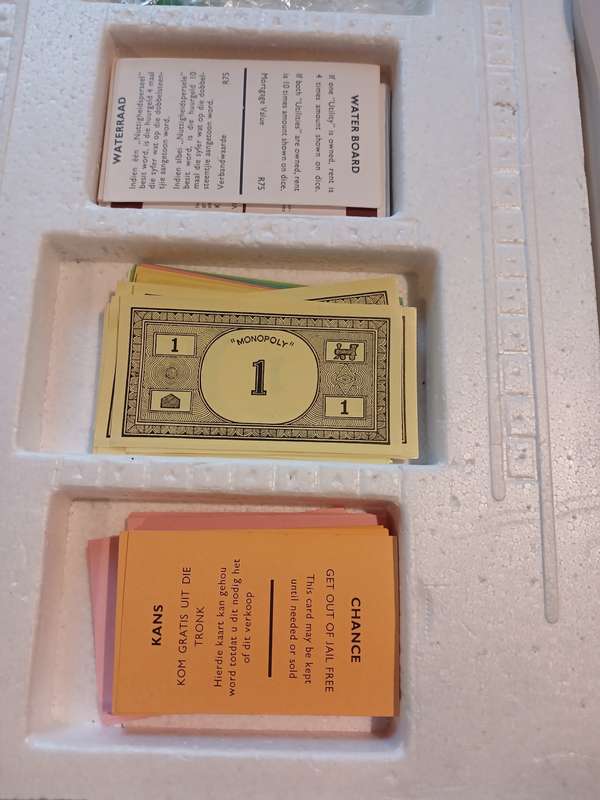 Vintage Monoploy Board Game, Bilingual