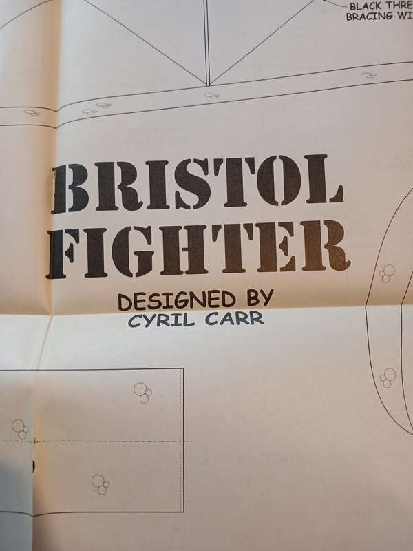 Bristol Fighter designed by Cyril Carr: Plan/Blueprint