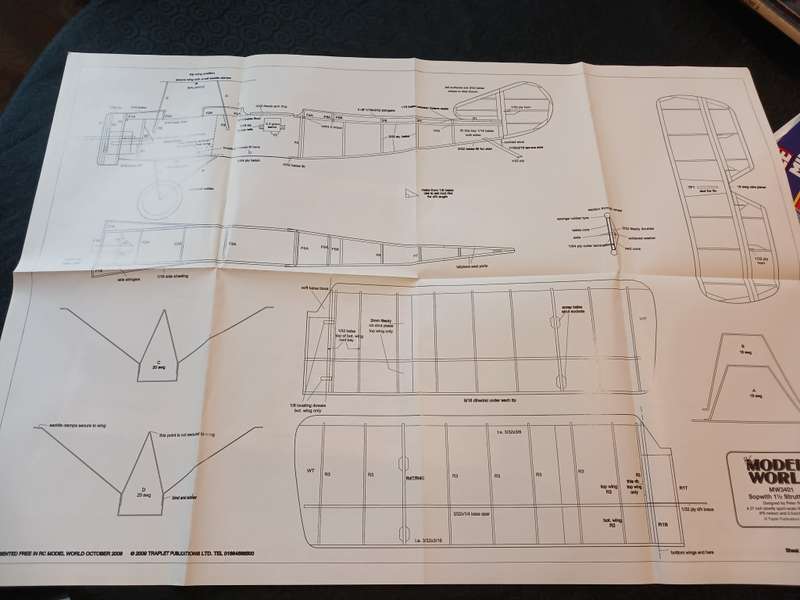 MW3401 Sopwith 1 1/2 Strutter IPS designed by Peter Rake: Plan/Blueprint