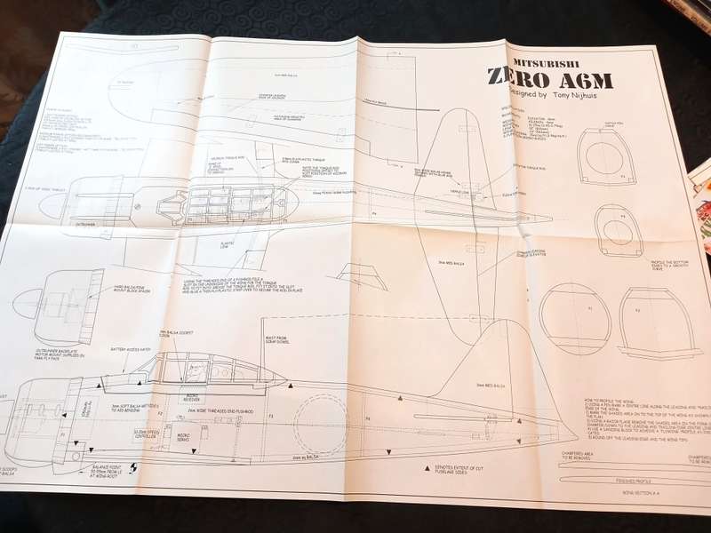 Mitsubishi Zero A6M designed by Tony Nijhuis: Plan/Blueprint