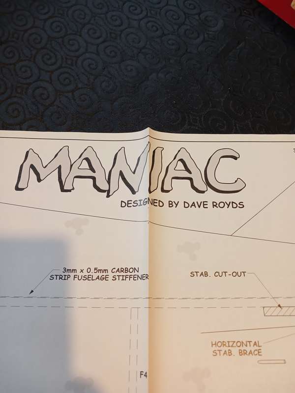 Maniac designed by Dave Royds: Plan/Blueprint