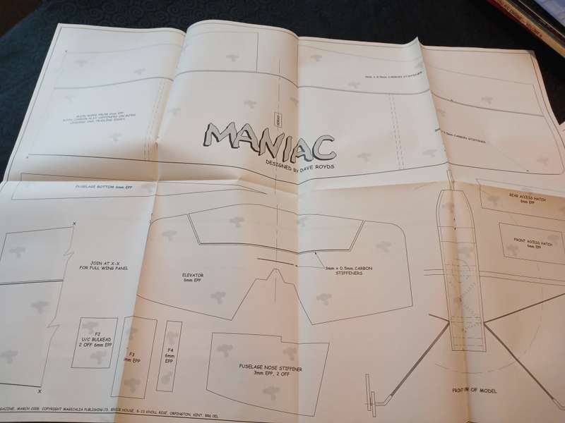 Maniac designed by Dave Royds: Plan/Blueprint