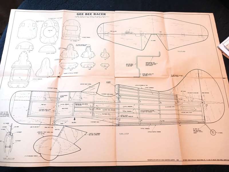 Gee Bee Racer: Plan/Blueprint