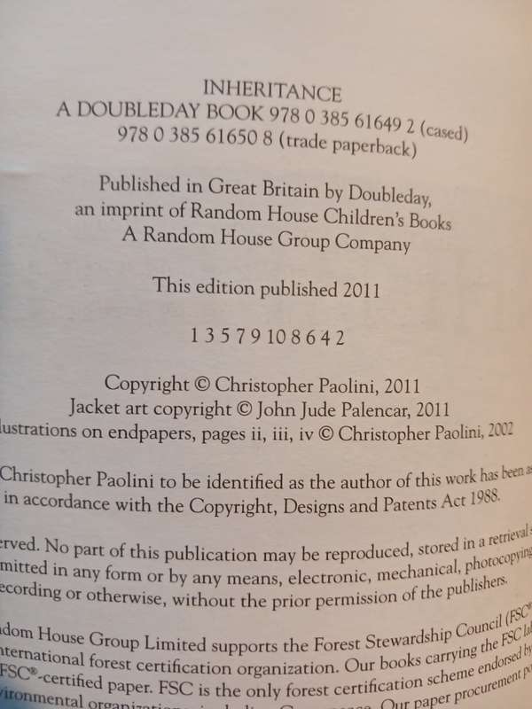Inheritance by Christopher Paolini