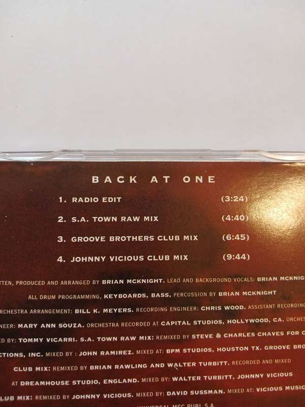 Brian McKnight, Back At One CD single