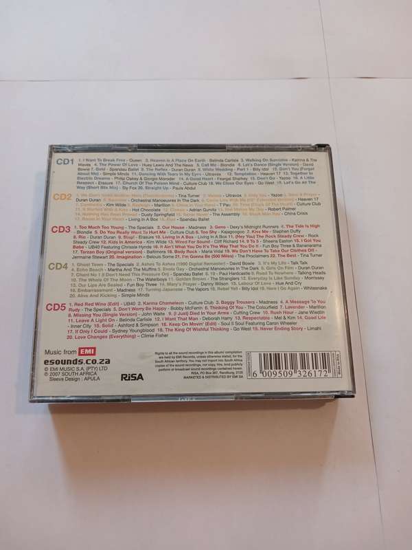 100 80`s Hits, 5 x CD