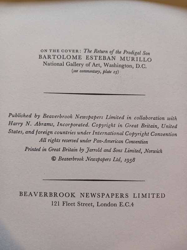 Masterpieces of Spanish Painting, An Express Art Book, 16 Beautiful Full Colour Prints, 1958