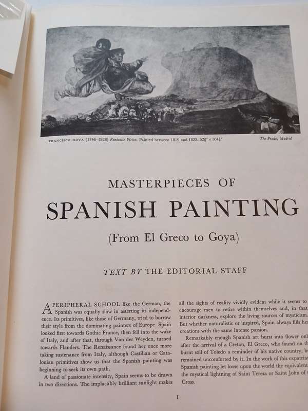 Masterpieces of Spanish Painting, An Express Art Book, 16 Beautiful Full Colour Prints, 1958