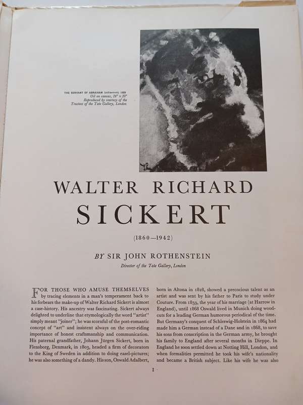 Sickert, An Express Art Book, 15 Beautiful Full Colour Prints, 1961