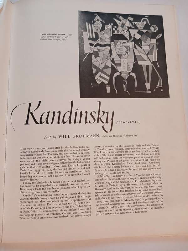 Kandinsky, An Express Art Book, 16 Beautiful Full Colour Prints, 1960