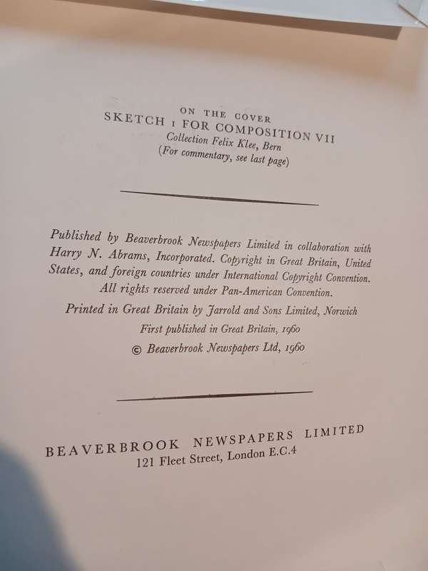 Kandinsky, An Express Art Book, 16 Beautiful Full Colour Prints, 1960