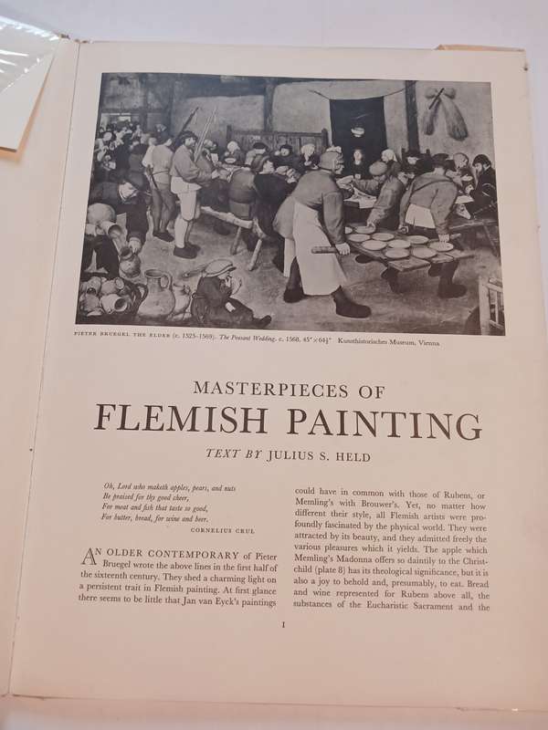 Masterpieces of Flemish Painting, An Express Art Book, 16 Beautiful Full Colour Prints, 1959