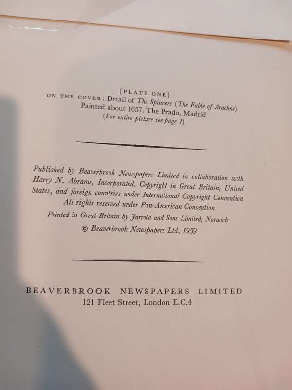 Velazquez, An Express Art Book, 16 Beautiful Full Colour Prints, 1959